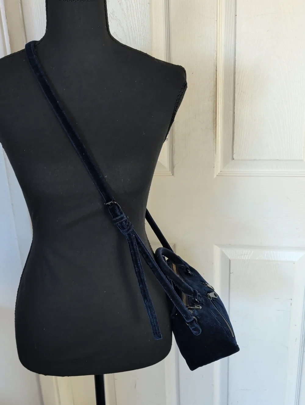 Rebecca Minkoff Velvet Navy Blue Crossbody Bag